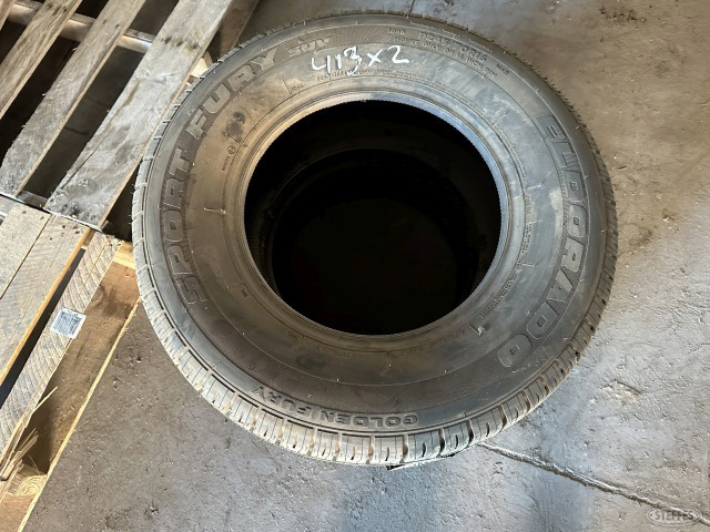 (2) 245/70R16 tires